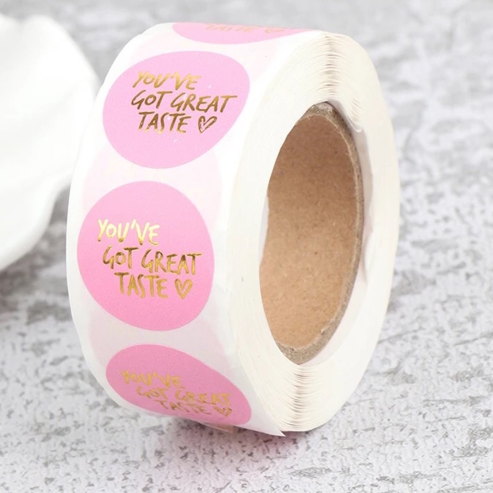 New You’ve Got Great Taste Thank You Seller Stickers